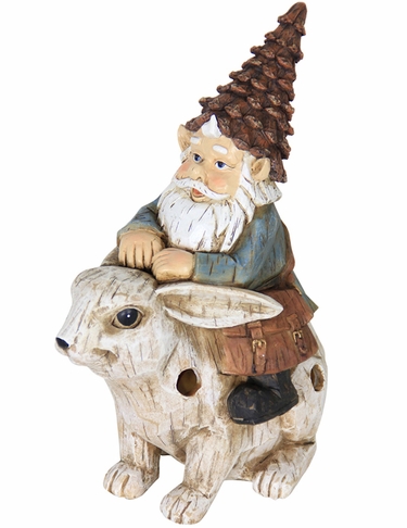 Solar Gnome Riding Rabbit - Click to enlarge