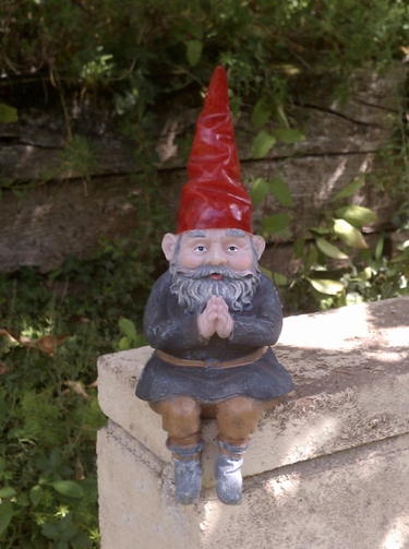 Solar Gnome Sitter - Mordecai - Click to enlarge