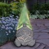 Solar Gnome Green Hat Statue