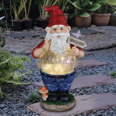Gnome with Solar Glass Belly - Click to enlarge