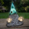 Solar Gray Gnamaste Gnome With Glass Balls