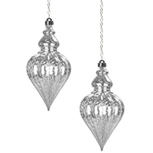 Solar Hanging Drop Points (Set of 2) - White - Click to enlarge