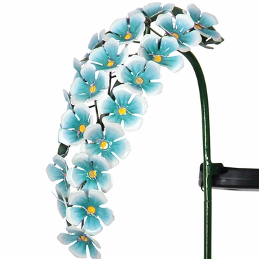 Solar Hanging Flowers Stake - Blue - Click to enlarge