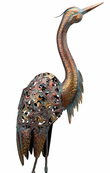 Solar Heron Bird Stake - Click to enlarge