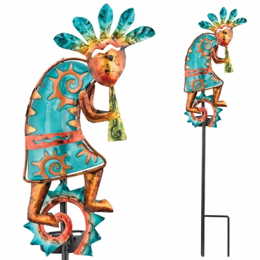 Solar Kokopelli Garden Stake - Click to enlarge
