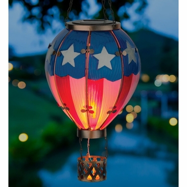 Solar Lantern Americana Hot Air Balloon - Medium - Click to enlarge