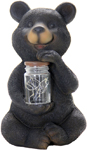 Solar LED Bear w/Jar of Fireflies Solar LED Bear w/Jar of Fireflies