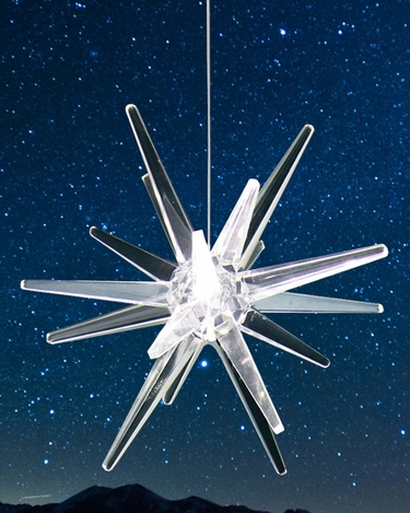 Solar Hanging LED Star - White Light only $23.99 at Garden Fun
