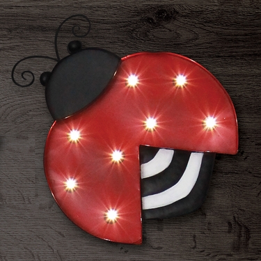 Solar Marquee Ladybug Wall Decor - Click to enlarge