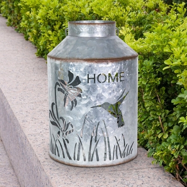 Solar Metal Home Hummingbird Lantern - Click to enlarge