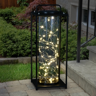 Solar LED Metal Lantern  - Click to enlarge