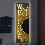 Solar Metal Sunflower Wall Art Solar Metal Sunflower Wall Art