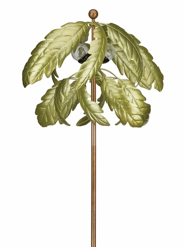 Solar Palm Tree Wind Spinner - Click to enlarge