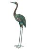 Solar Patina Crane Decor - Up