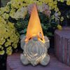 Solar Gnome Peach Hat Statue