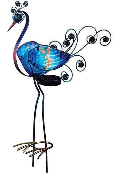 Solar Peacock Stake - Purple - Click to enlarge