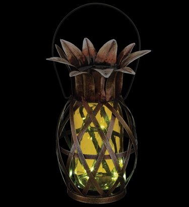 Solar Pineapple Lantern - Yellow - Click to enlarge