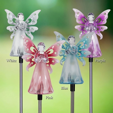 Solar Pink Angel w/LED Wings only $29.99 at Garden Fun