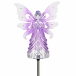 Solar Purple Angel Garden Stake Solar Purple Angel Garden Stake