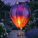 Solar Purple Hot Air Balloon Lantern - Large