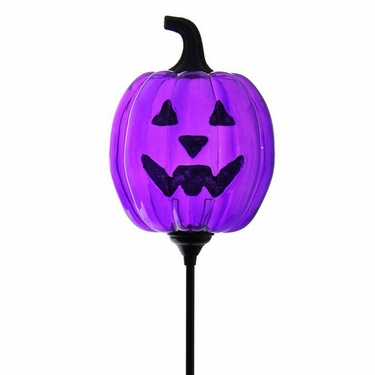 Solar Purple Pumpkin Stake - Click to enlarge