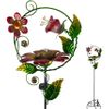 Solar Red Flower Feeder Stake