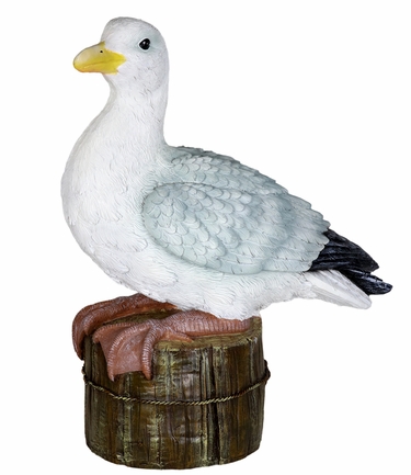 Solar Seagull on Pier - Click to enlarge