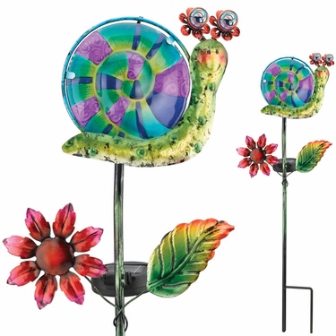 Solar Snail Garden Stake - Click to enlarge