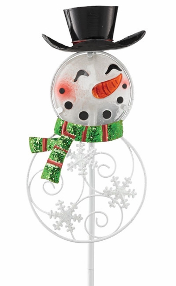 Solar Snowman Garden Stake - Click to enlarge