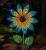 Solar Spinner Flower Stake - Blue