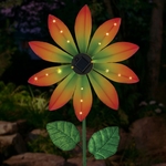 Solar Spinner Flower Stake - Orange Solar Spinner Flower Stake - Orange