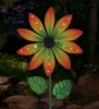 Solar Spinner Flower Stake - Orange