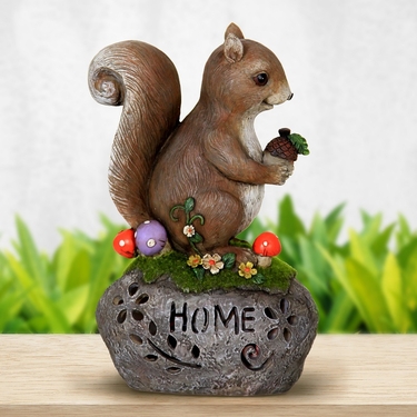 Solar Squirrel on Home Stone - Click to enlarge