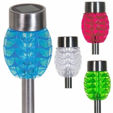 Solar Stainless Oval Stakes (Set of 4) - Click to enlarge