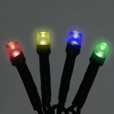 Solar String Lights - 100 LED Multicolor - Click to enlarge