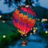 Solar Stripe Hot Air Balloon Lantern - Large