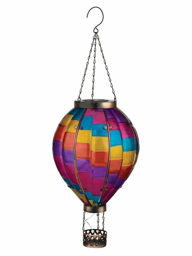 Solar Stripe Hot Air Balloon Lantern - Large - Click to enlarge