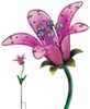 Solar Tiger Lily Stake - Pink Glass