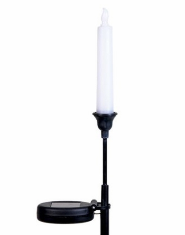 Solar Candle Garden Stakes (Set of 2) - Click to enlarge