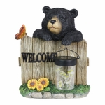 Solar Welcome Bear Holding Jar of Bees Solar Welcome Bear Holding Jar of Bees