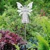 Solar White Angel Garden Stake