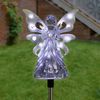 Solar White Angel Yard Stake