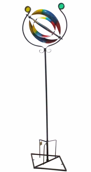 Spherical Wind Spinner Stake - Click to enlarge