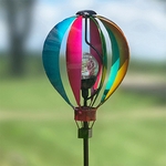 Solar Hot Air Balloon Spinner Stake 