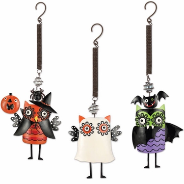Spooky Halloween Owl Bouncies (Set of 3) - Click to enlarge