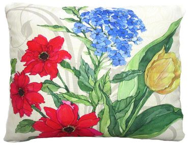 Spring Botanicals I Outdoor Pillow - Click to enlarge