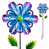 Spring Flower Garden Stake - Blue