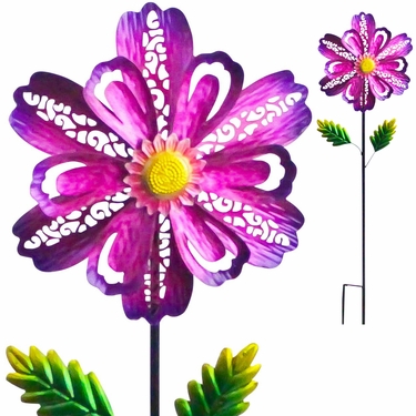 Spring Flower Garden Stake - Pink - Click to enlarge