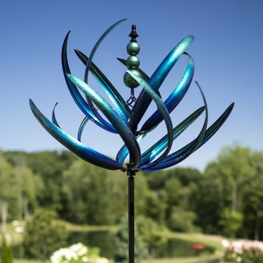Spring Reeds Wind Spinner - Blue - Click to enlarge
