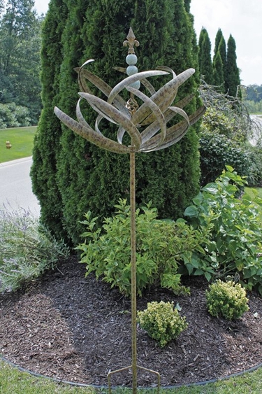 Spring Reeds Wind Spinner - Harvest Green - Click to enlarge